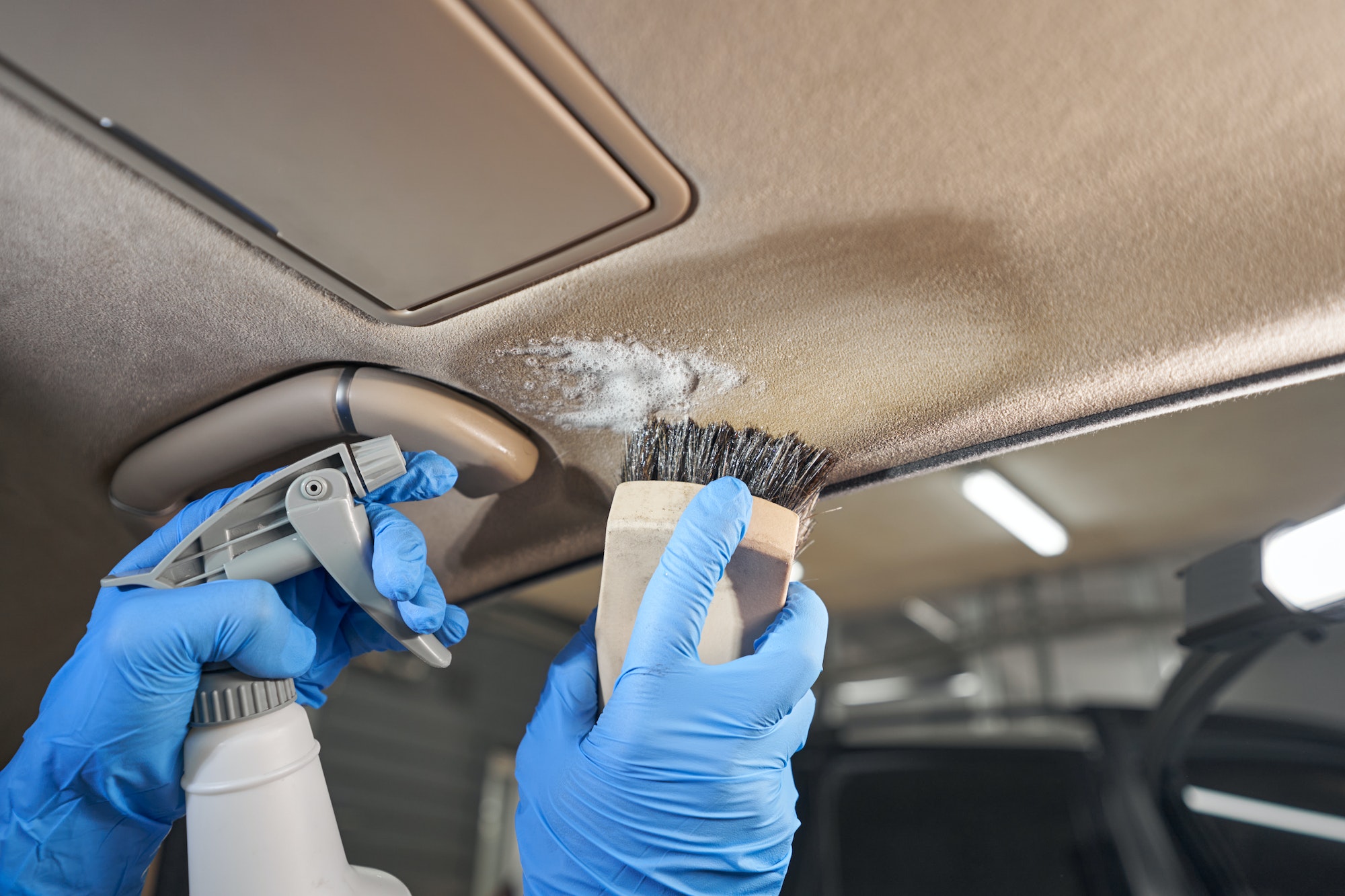 How to Clean a Headliner in a Car