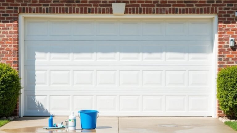 clean and maintain garage door