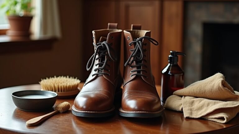 clean and maintain leather boots