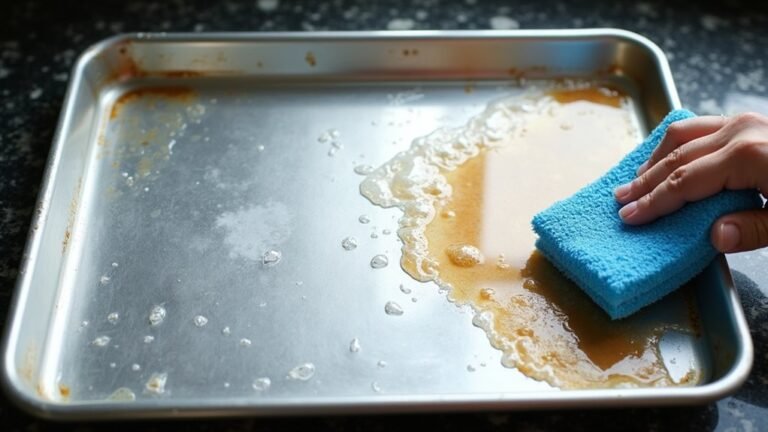 clean baking sheets effectively