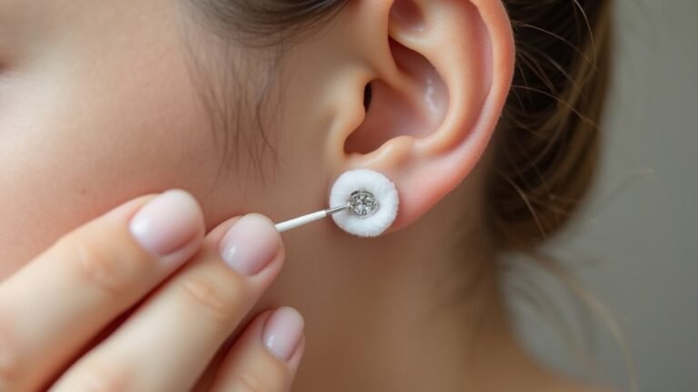 clean ear piercing regularly