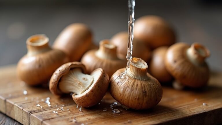 clean mushrooms before cooking