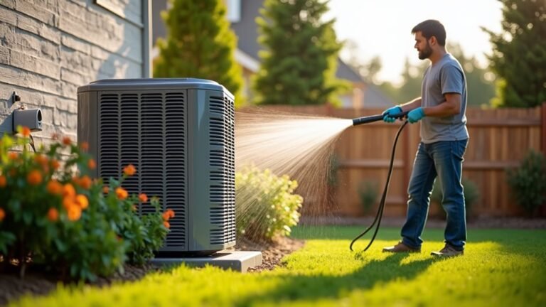 clean outdoor ac unit