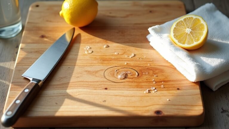 cleaning a butcher s block