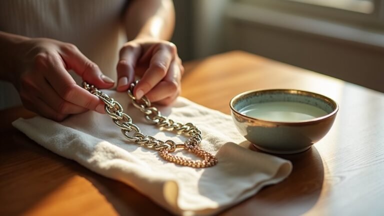 cleaning a chain necklace