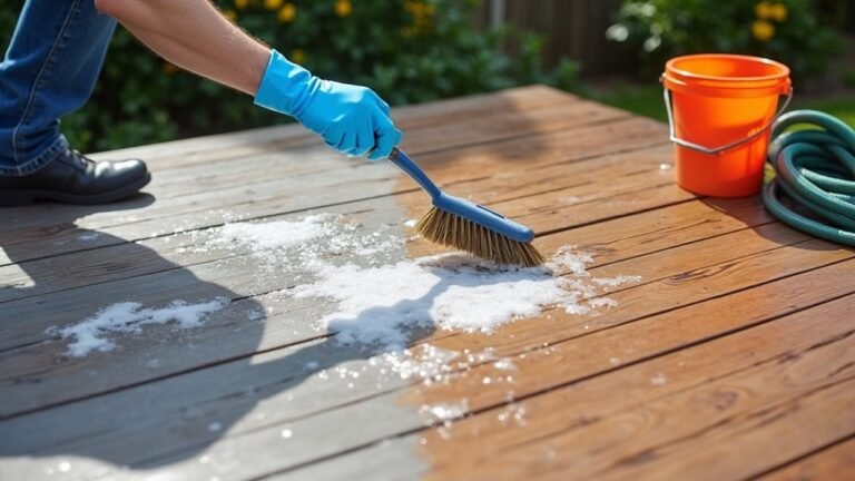 cleaning a composite deck