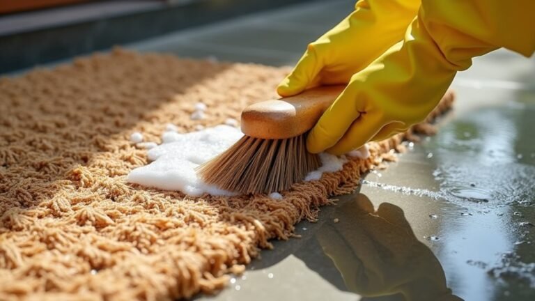 cleaning a doormat effectively