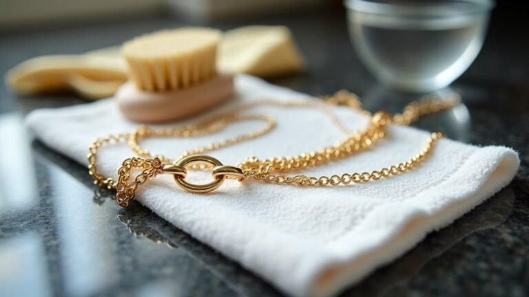 cleaning a gold chain