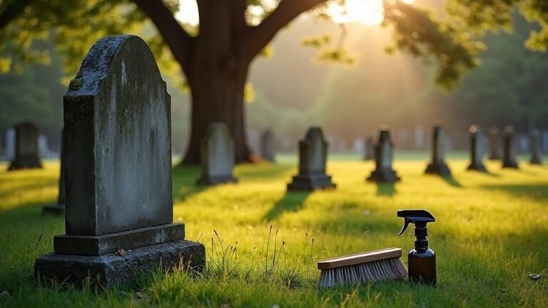 cleaning a gravestone properly