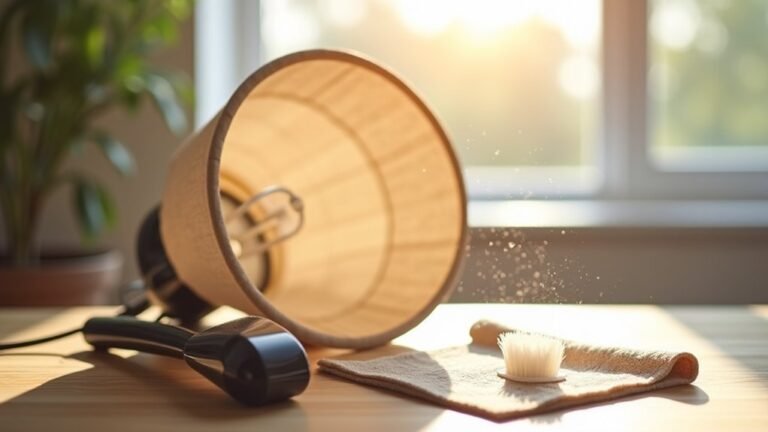 cleaning a lampshade effectively