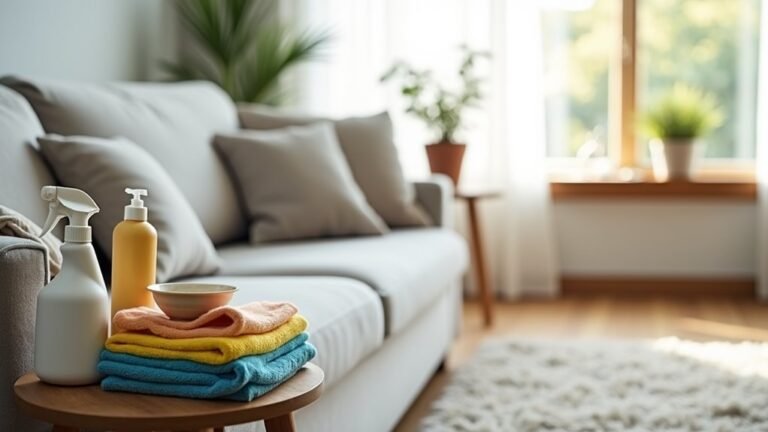 cleaning a microfiber couch