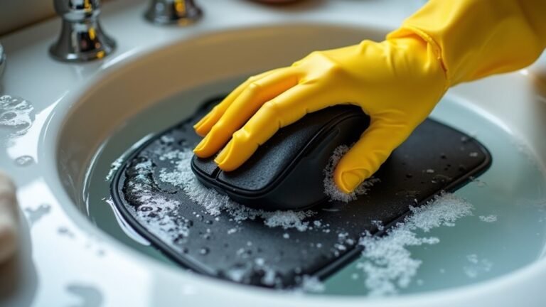 cleaning a mouse pad