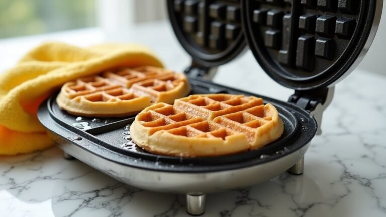 cleaning a waffle maker