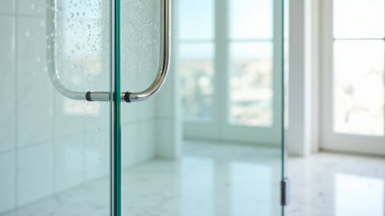 cleaning glass shower doors