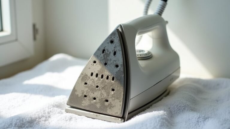 cleaning iron soleplate effectively