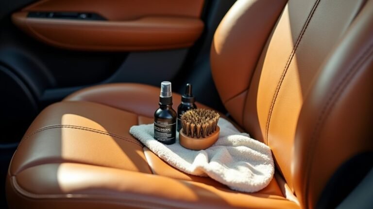 cleaning leather car seats