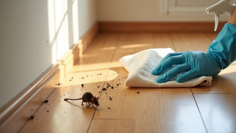 cleaning mouse droppings safely