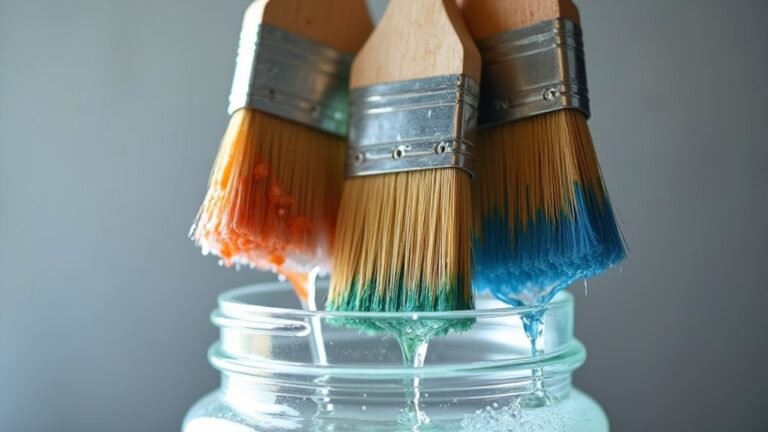 cleaning paintbrushes effectively