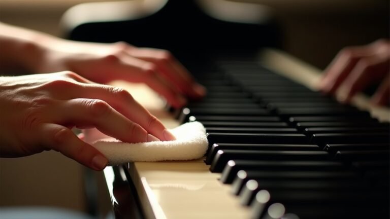 cleaning piano keys effectively