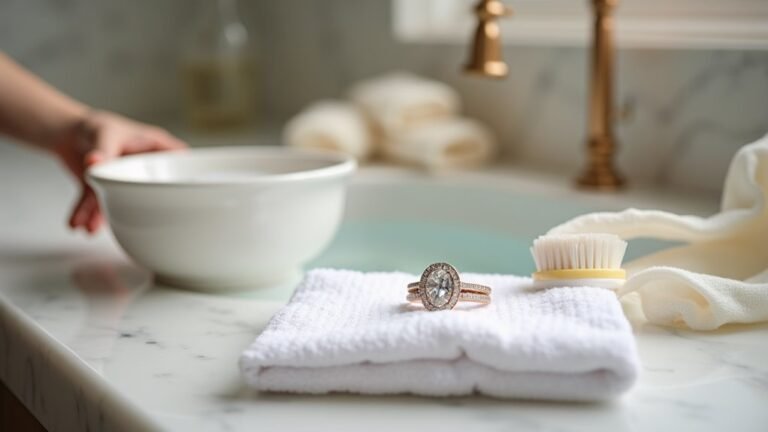 engagement ring cleaning tips