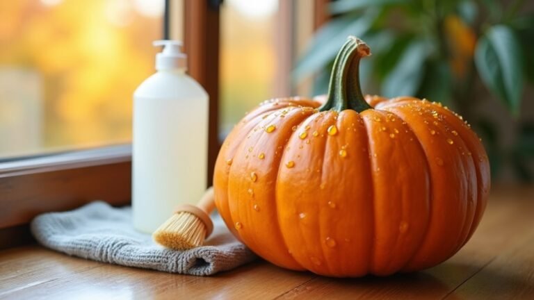 pumpkin exterior cleaning steps