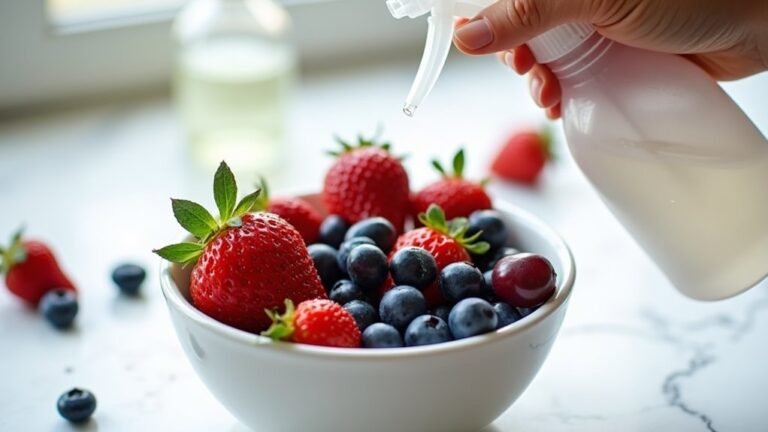 vinegar fruit cleaning method