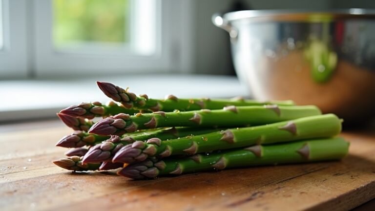 wash and trim asparagus