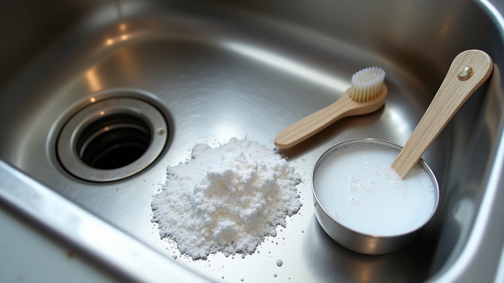 baking soda vinegar drainfix