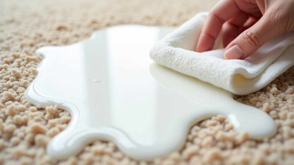 blot spills immediately fast