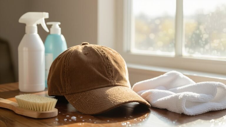 clean a corduroy hat