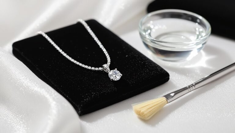 clean a diamond necklace