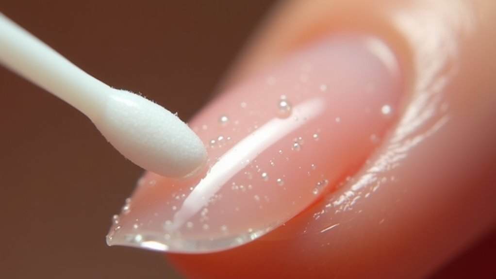 clean fake nails effectively