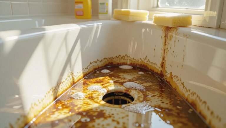 clean tough bathtub stains