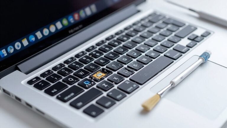 clean under laptop keys