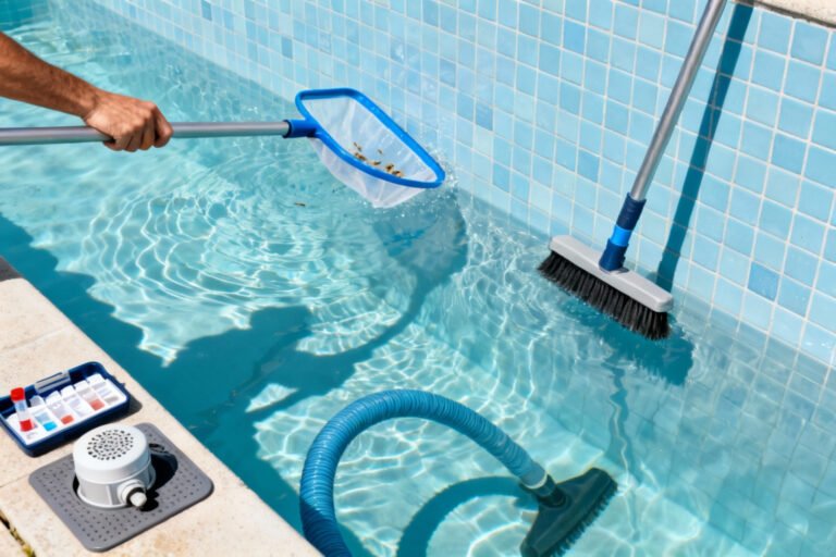 How To Clean a saltwater pool