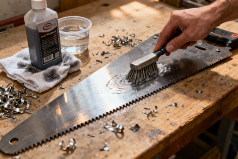 How To Clean a saw blade