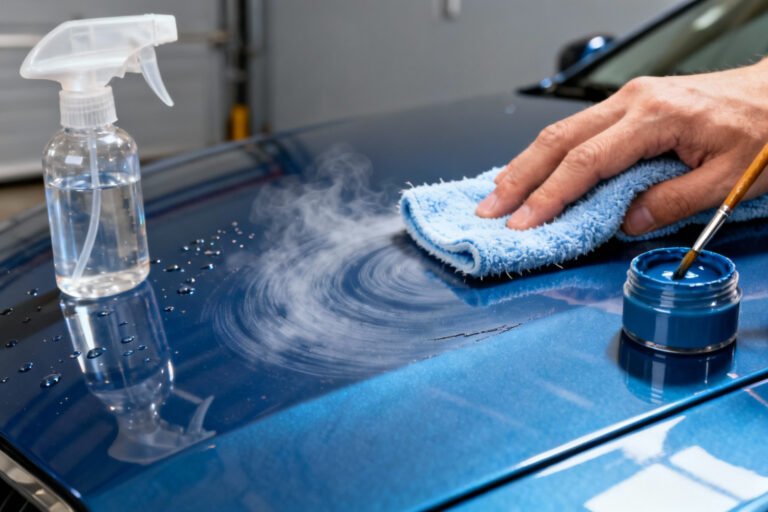 How To Clean a scratch on a car