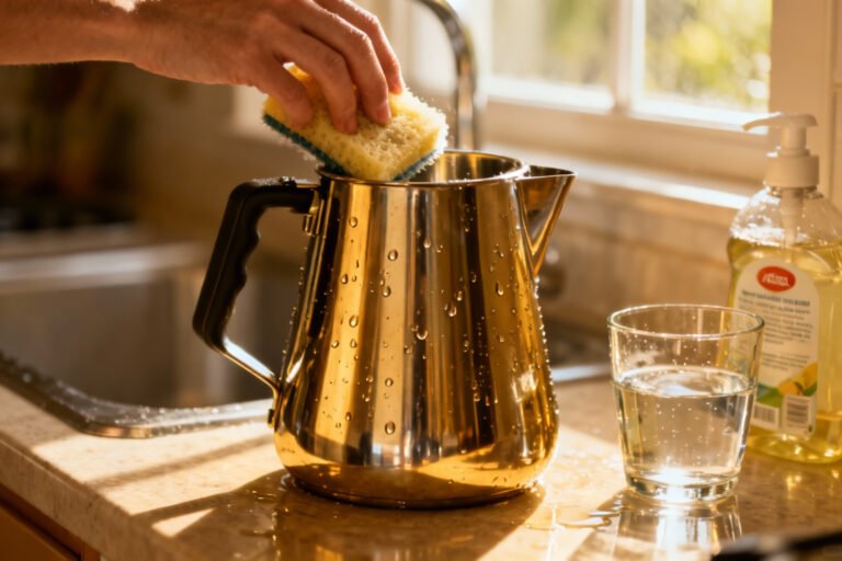 How To Clean a stainless steel coffee carafe