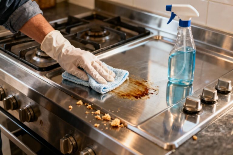 How To Clean a stainless steel stove