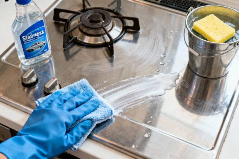 How To Clean a stainless steel stove top
