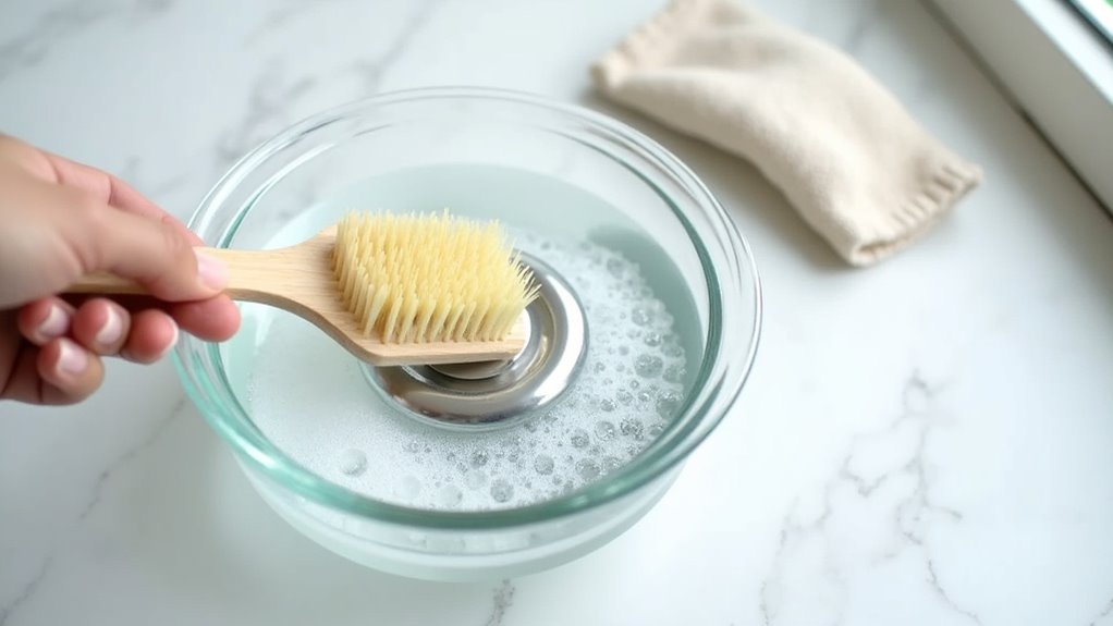 distilled water prevents buildup