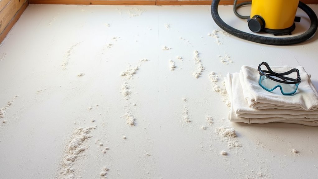 eliminating stubborn drywall dust