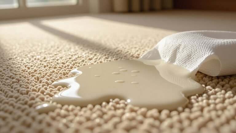 remove milk from carpet