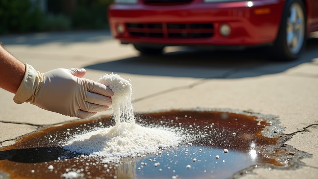 remove oil stains promptly