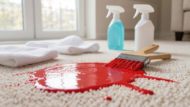 remove paint from carpet